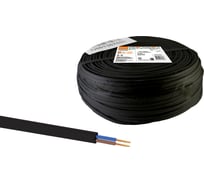 Шнур TDM ELECTRIC ШВВПмб 2х0,5 100м, черный Народный SQ0120-0303