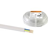 Шнур TDM ELECTRIC ШВВП 3х0,75 ГОСТ 20м, белый SQ0120-0020