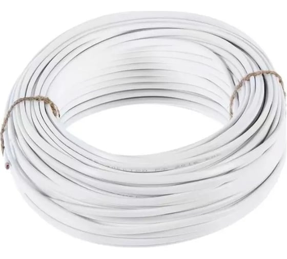Шнур TDM ШВВПмб 2х0,5 50м, белый Народный SQ0120-0251