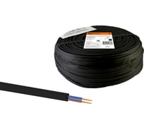 Шнур TDM ELECTRIC ШВВП 2х0,75 ГОСТ 100м, черный SQ0120-0071
