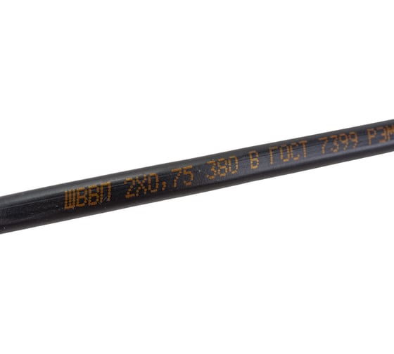 Шнур TDM ШВВП 2х0,75 ГОСТ 10м, черный SQ0120-0055