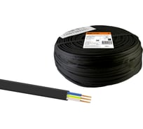 Шнур TDM ELECTRIC ШВВП 3х0,75 ГОСТ 100м, черный SQ0120-0073