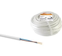 Провод TDM ELECTRIC ПВС 2х1 ГОСТ 30м, белый SQ0118-0042