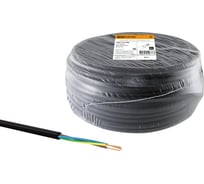 Провод TDM ELECTRIC ПВС 3х1 ГОСТ 50м, черный SQ0118-0288
