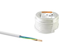 Провод TDM ELECTRIC ПВС 4х0,75 ГОСТ 10м, белый SQ0118-0069