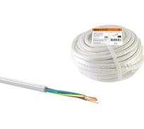 Провод TDM ELECTRIC ПВС 5х1,5 ГОСТ 20м, белый SQ0118-0093