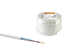 Провод TDM ELECTRIC ПВС 2х4 ГОСТ 5м, белый SQ0118-0049
