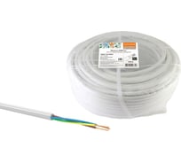 Провод TDM ELECTRIC ПВСмб 3х0,75 100м, белый Народный SQ0118-0905