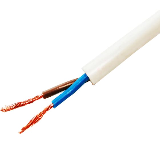 Провод TDM ПВСмб 2х2,5 5м, белый Народный SQ0118-0504