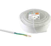 Провод TDM ELECTRIC ПВСмб 3х0,75 5м, белый Народный SQ0118-0505