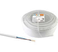 Провод TDM ПВСмб 2х1 10м, белый Народный SQ0118-0602