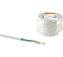 Провод TDM ELECTRIC ПВС 3х4 ГОСТ 5м, белый SQ0118-0051