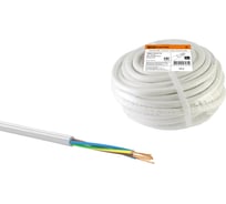 Провод TDM ELECTRIC ПВС 5х6 ГОСТ 30м, белый SQ0118-0112