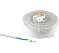 Провод TDM ELECTRIC ПВСмб 3х0,75 50м, белый Народный SQ0118-0805