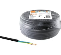 Провод TDM ПВСмб 3х1 50м, черный Народный SQ0118-0822