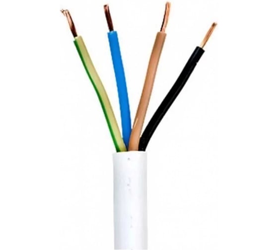 Провод TDM ПВСмб 4х0,75 100м, белый Народный SQ0118-0909