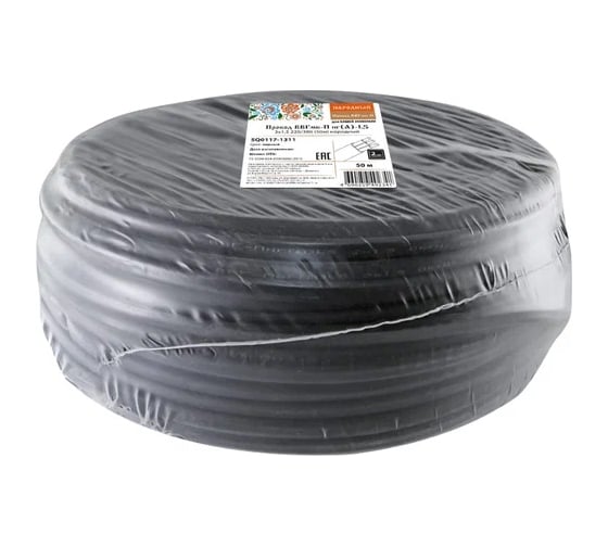 Провод TDM ПВСмб 2х0,75 100м, черный Народный SQ0118-0917