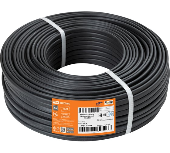 Кабель TDM ELECTRIC ппг-пнг(а)-hf 2x2,5 ок(n)-0,66 гост (100м) SQ0128-0054