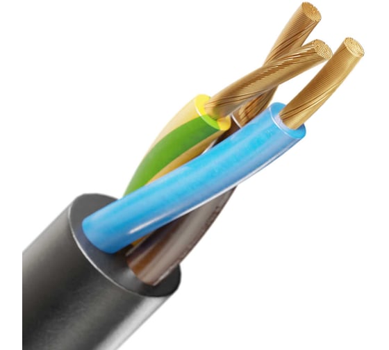 Кабель ELITRON КГтп-ХЛ 3x1,5, ГОСТ, 100 метров E058-100