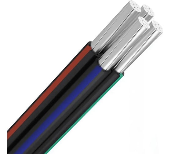 Самонесущий изолированный провод ELITRON СИП-4 4x25, ГОСТ, 50 метров E121-50