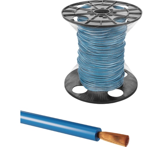 Провод TDM ELECTRIC ПуГВ нг(А)-LS 1x2,5 ГОСТ на катушке (500м), синий SQ0124-2582