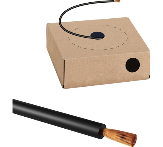 Провод TDM ELECTRIC ПуГВ 1x1,0 ГОСТ в коробке (150м), черный SQ0124-1416