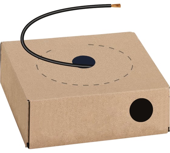 Провод TDM ELECTRIC ПуГВ 1x1,0 ГОСТ в коробке (150м), черный SQ0124-1416