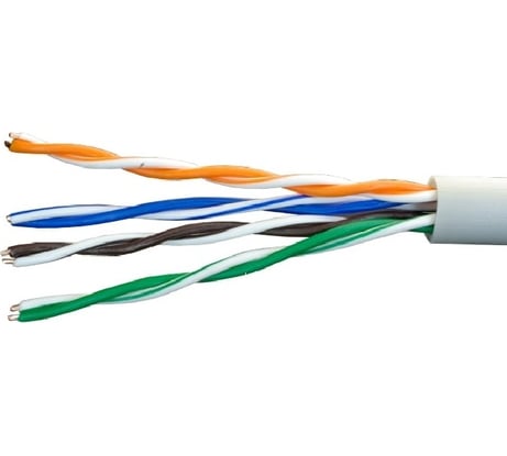 Сетевой интернет кабель витая пара SUPRLAN медный Standard UTP 5e 4x2xAWG24 Cu PVC внутренний 50м 01-0333