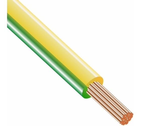 Провод ККЗ ПуГВнг(А)-LS 1*1,0 желто-зеленый KKZ40-00010366 1