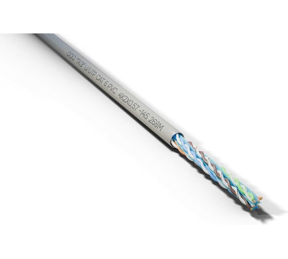 Кабель Фариаль U/UTP Cat 6 PVC 4x2х0,57 00-00001477