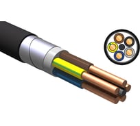 Кабель NVO ВБШвнг(А) LS 5x2,5 ГОСТ 85 метров NVO-KPP-VBSHVNG-LS-525-85