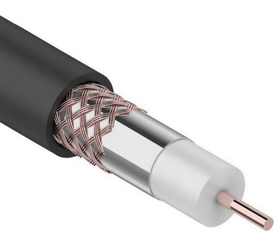 Коаксиальный кабель Ruichi RG-6U Cu/Cu, 75 Ом OUTDOOR 100 113039