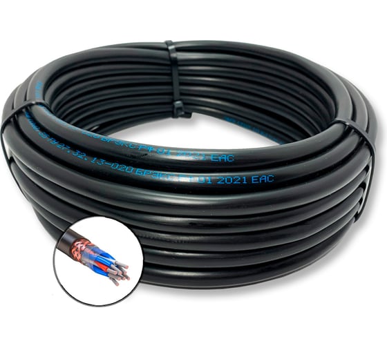 Кабель монтажный экранированный ПРОВОДНИК МКЭШВнг(A)-LS 3х2х1.5 мм2, 20м OZ453957L20 1