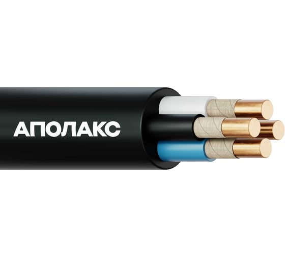 Кабель силовой ВВГнг(А)-FRLSLTx 4x1,5 ок (N,PE)-0,66 (300 м) АПОЛАКС 4687206953895 1