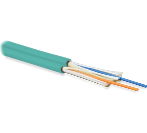 Волоконно-оптический кабель Hyperline FO-D2-IN-503-2-LSZH-AQ 50/125 (OM3) многомодовый, 2 вол 222536