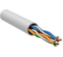Кабель витая пара ELITRON U/UTP кат.5E 4х2х24AWG solid LSZH белый (м) E197-305