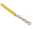 Кабель Hyperline UUTP4-C5E-S24-IN-LSZH-YL-305 (305 м) витая пара, неэкранированная U/UTP, категория 5e, 4 пары , одножильный (solid), LSZH, нг(А)-HF, -20C – +75C, желтый 257786 2