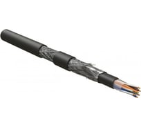 Кабель для сетей Hyperline ISFUTP4-C5E-P24/19-PVC/PVC-BK (500 м) Industrial Ethernet 449569