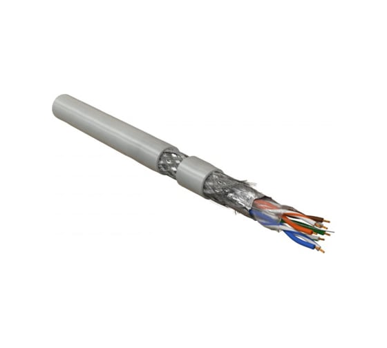 Кабель Hyperline SFUTP4-C5E-P26-IN-LSZH-GY-305 (305 м) витая пара ...