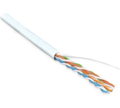 Кабель Hyperline UUTP4-C5E-S24-IN-LSZH-WH-100 (100 м) витая пара, неэкран. U/UTP, категория 5e, 4 пары (24 AWG), белый 273505