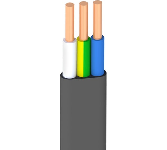 Кабель ОРЕОЛ ВВГп нгА -LS LTx 3х2,5 ГОСТ 50м 00-00002436 1