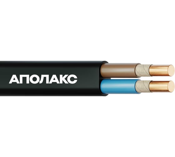 Кабель силовой АПОЛАКС ВВГ-Пнг(А)-FRLS 2х1,5 ок (N)-0,66 (100 м) 4687206955097 1