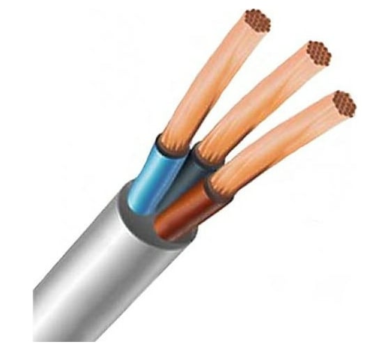 Провод ПВС VKL electric 3х1,5 белый 100м СКК до 380В, ГОСТ 7399-97