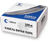Кабель витая пара Cabeus (UTP), категория 5e, 1 пара (24 AWG), одножильный UTP-1P-Cat.5e-SOLID-100