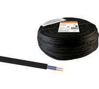 Шнур TDM ELECTRIC ШВВП 2х0,5 ГОСТ 200м, черный SQ0120-0074