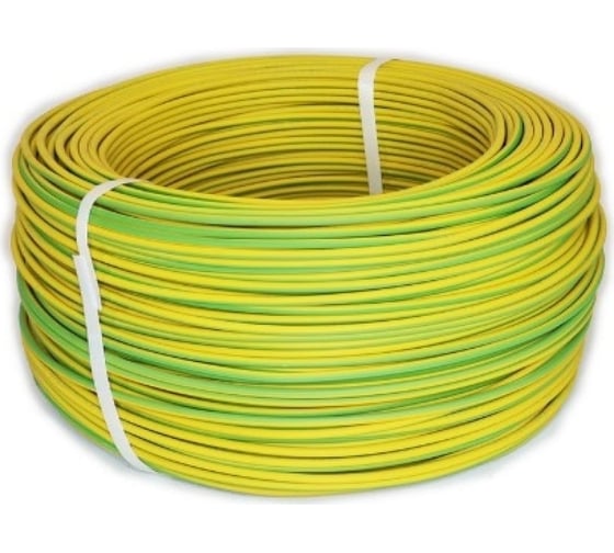 Провод монтажный ПРОВОДНИК МГШВ 1х0.75 мм2, зелено-желтый, 50м BOZ480189L50 1