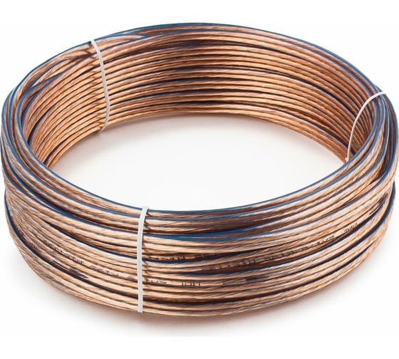 Акустический кабель Cablexpert прозрачный, 15 м, бухта CC-TC2x1,5-15M