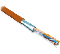 Кабель витая пара Hyperline FUTP4-C5E-S24-IN-LSZH-OR-305 (305 м) F/UTP, категория 5e, 4 пары 45528