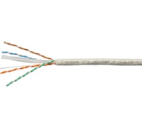 Витая пара Cabeus UTP 6 категории 4 пары серая 50 м UTP-4P-Cat.6-SOLID-LSZH-GY-50