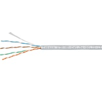 Витая пара Cabeus UTP кат.5е 4 пары серая 50 метров UTP-4P-Cat.5e-SOLID-LSZH-GY-50